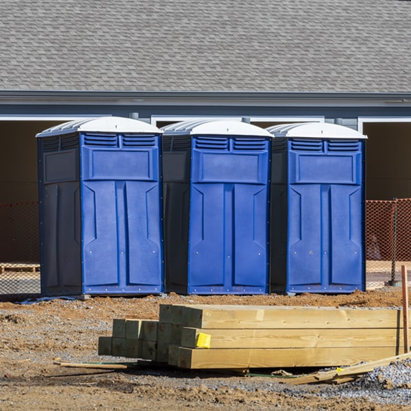 how can i report damages or issues with the portable restrooms during my rental period in Gordon OH